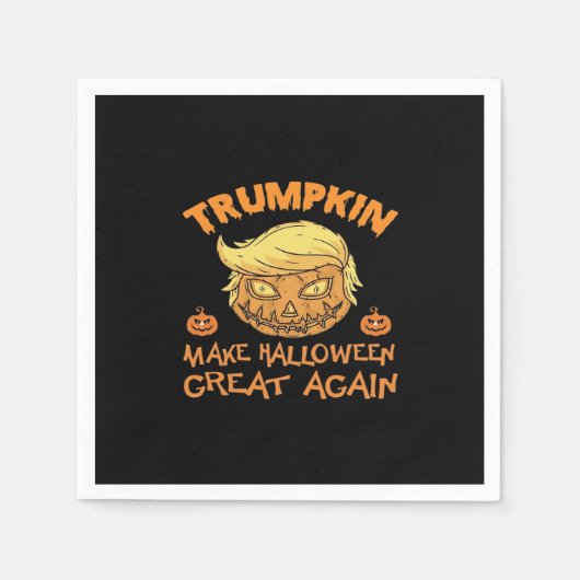 Trumpkin Halloween Pumpkin Servet (Voorkant)