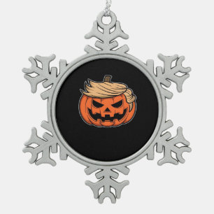 Trumpkin Halloween Tin Sneeuwvlok Ornament