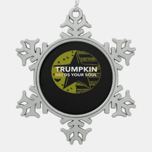 Trumpkin heeft uw hulp nodig tin sneeuwvlok ornament