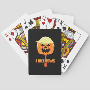 Trumpkin Maak Halloween Groot Again - Nieuws Klass Pokerkaarten