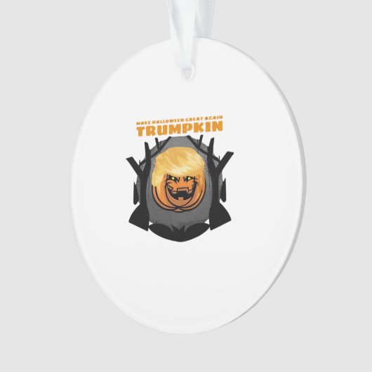Trumpkin, maak Halloween weer geweldig klassiek Ornament (voorkant)