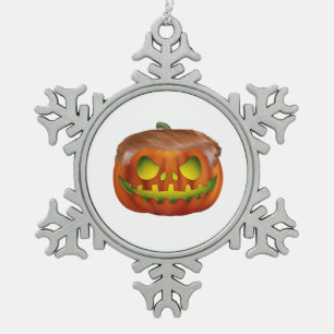 Trumpkin – Maak Halloween weer Groot Tin Sneeuwvlok Ornament