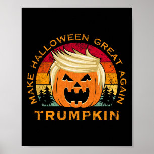 Trumpkin Maak Halloween Weer Groot Vintage  Poster