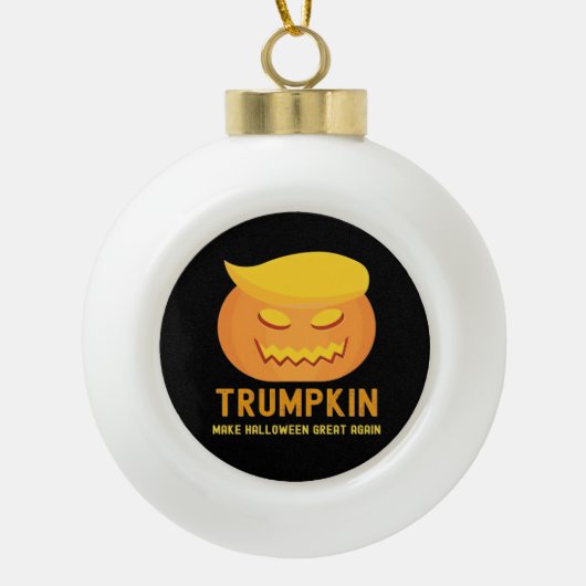 Trumpkin maakt Halloween weer geweldig - Basic Par Keramische Bal Ornament (Voorkant)