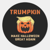 Trumpkin maakt Halloween weer geweldig - Classic P Ronde Sticker (Voorkant)