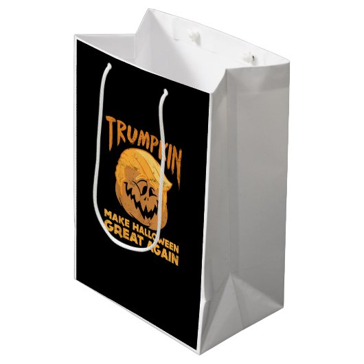 Trumpkin maakt Halloween weer geweldig grappig pol Medium Cadeauzakje (Voorkant Gekanteld)