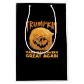 Trumpkin maakt Halloween weer geweldig grappig pol Medium Cadeauzakje (Voorkant)