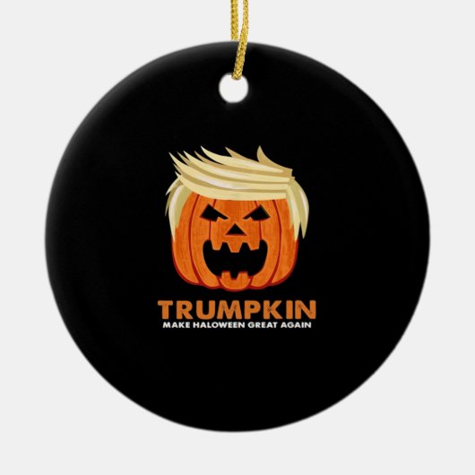 Trumpkin maakt Halloween weer geweldig - Limi Keramisch Ornament (Voorkant)