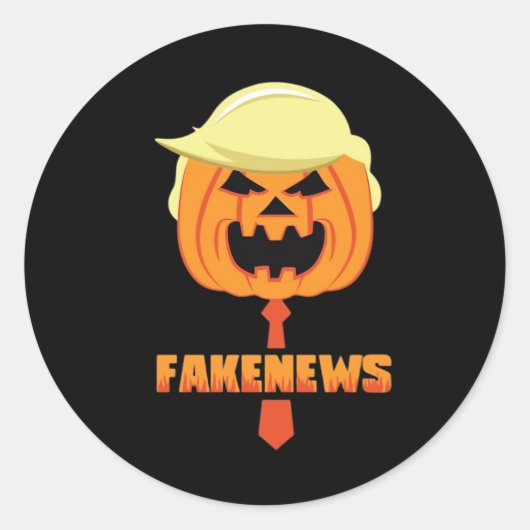 Trumpkin maakt Halloween weer geweldig - Nieuws Cl Ronde Sticker (Voorkant)