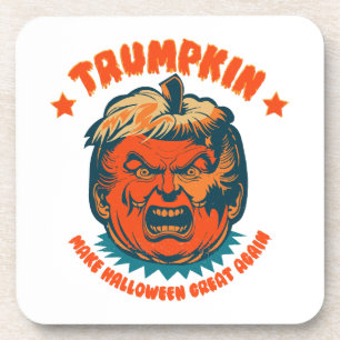 trumpkin maakt halloween weer leuk funny bier onderzetter