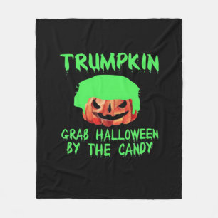 Trumpkin Make Halloween Great Again Grab Em' beroe Fleece Deken