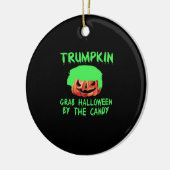 Trumpkin Make Halloween Great Again Grab Em' beroe Keramisch Ornament (Links)