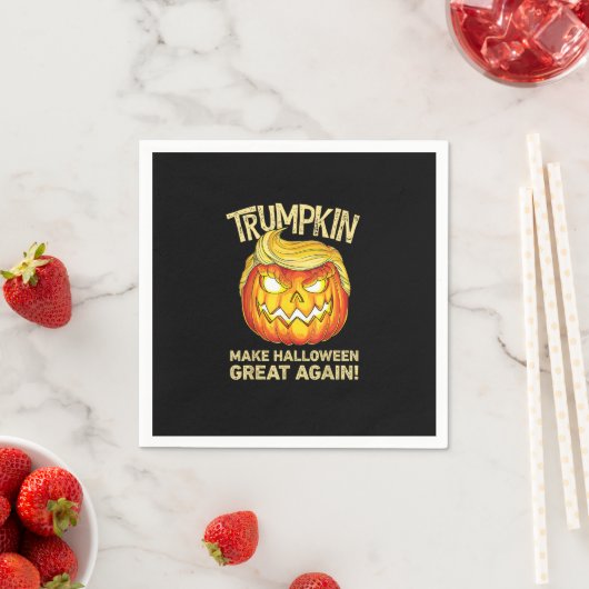 Trumpkin Make Halloween weer geweldig grappige pom Servet (Insitu)