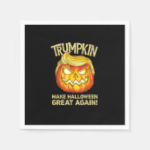 Trumpkin Make Halloween weer geweldig grappige pom Servet (Voorkant)