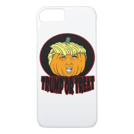 Trumpkin of Behandel Halloween Trumpkin Trick of T Case-Mate iPhone Case (Achterkant)