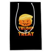 Trumpkin of Behandel Trumpkin Halloween kostuum Medium Cadeauzakje (Voorkant)