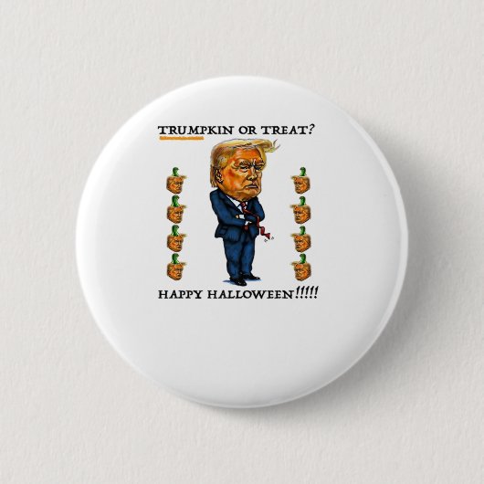 Trumpkin of Treat Classic Ronde Button 5,7 Cm (Voorkant)