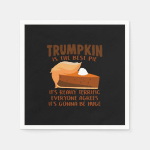 Trumpkin Pie Funny Thanksgiving Feestvakantie Servet