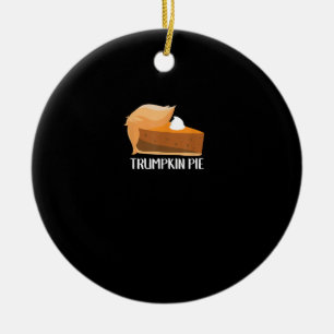 Trumpkin Pie Pumpkin Funny Thanksgiving Keramisch Ornament