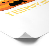 Trumpkin Poop Grappig Halloween Poster (Hoek)