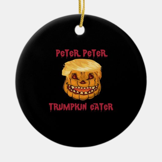 Trumpkin Pumpkin Eater Classic Keramisch Ornament (Voorkant)