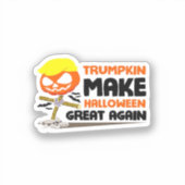 Trumpkin Pumpkin Halloween Classic Sticker (Voorkant)