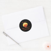 Trumpkin Pumpkin Halloween Design – Spooky Basic S Ronde Sticker (Envelop)