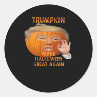 Trumpkin Pumpkin maakt Halloween weer geweldig Ronde Sticker