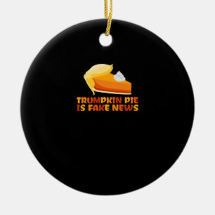 Trumpkin Pumpkin Pie Funny Thanksgiving Geschikt v Keramisch Ornament