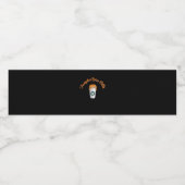 Trumpkin Pumpkin Spice Latte Vakantie Koffie Waterfles Etiket (Enkel label)