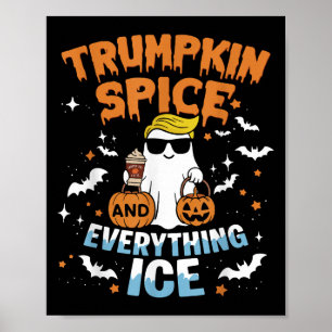 Trumpkin Sce En Alles Ijs Herfst Halloween Poster