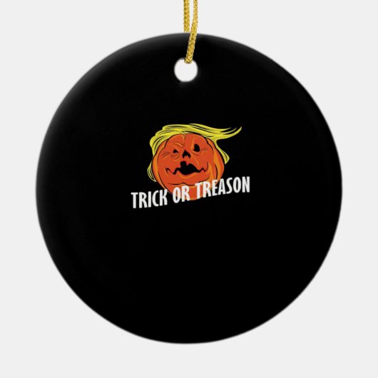 Trumpkin - Trick or Treason Halloween Keramisch Ornament (Voorkant)