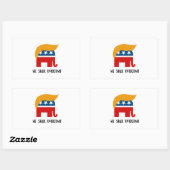 Trumplican - We zullen overhalen Rechthoekige Sticker (Vel)