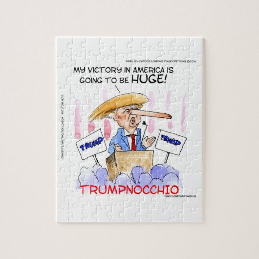 Trumpnocchio Funny Donald Trump Items Legpuzzel (Verticaal)
