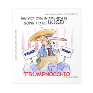 Trumpnocchio Grappige Donald Trump Spullen Notitieblok