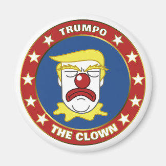 Trumpo de Clown - Donald Trump Cartoon Magneet