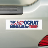 Trumpocrat - Democraten voor Trump Bumpersticker (Op auto)