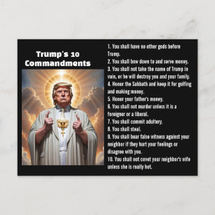 Trumps 10 geboden briefkaart