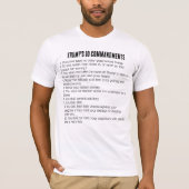 Trumps 10 geboden t-shirt (Voorkant)
