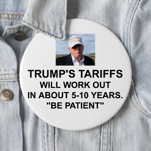 Trumps Button van tarieven (In situ)