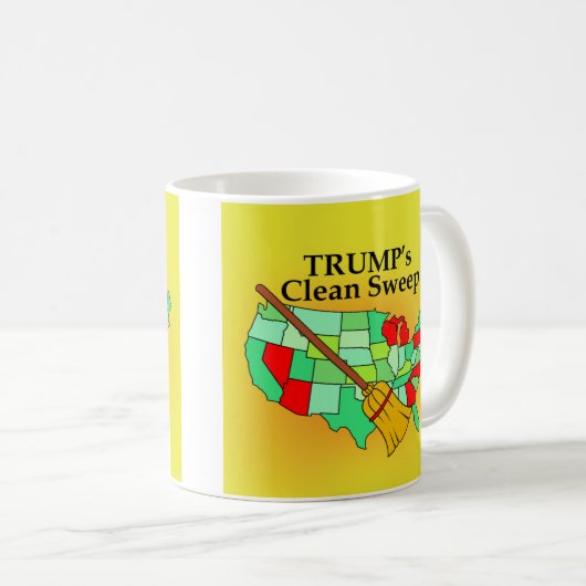 Trumps Clean Sweep-Mok Koffiemok (Voorkant rechts)