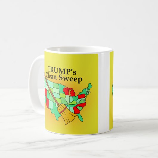 Trumps Clean Sweep-Mok Koffiemok (Voorkant links)