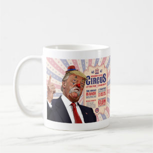 Trump's Clown Show Circus - Vintage Poster Design Koffiemok