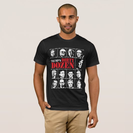 Trump's Dirty Dozen T-shirt (Voorkant volledig)