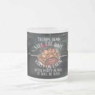 TRUMPS DOOD LF VG HG TRUMP REDDATUM T REPUBLIEKE MATGLAS KOFFIEMOK