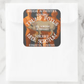 TRUMP'S NEK SCROTUM IS ZWANGER VIERKANTE STICKER (Tas)