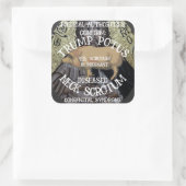 TRUMP'S NEK SCROTUM IS ZWANGER VIERKANTE STICKER (Tas)