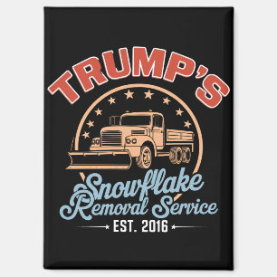 Trump's Sneeuwvlok Verwijderingsdienst Trump 2024 Magneet