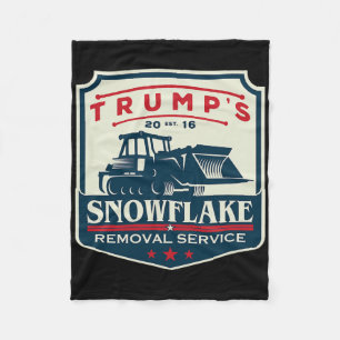 Trump's Snowflake Removal Service Grappig Donald T Fleece Deken
