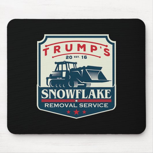 Trump's Snowflake Removal Service Grappig Donald T Muismat (Voorkant)
